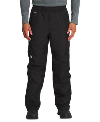 FRONT VIEW OF THE NORTH FACE MENS ANTORA RAIN PANT WITH COMFORT AND WATERPROOF FABRIC