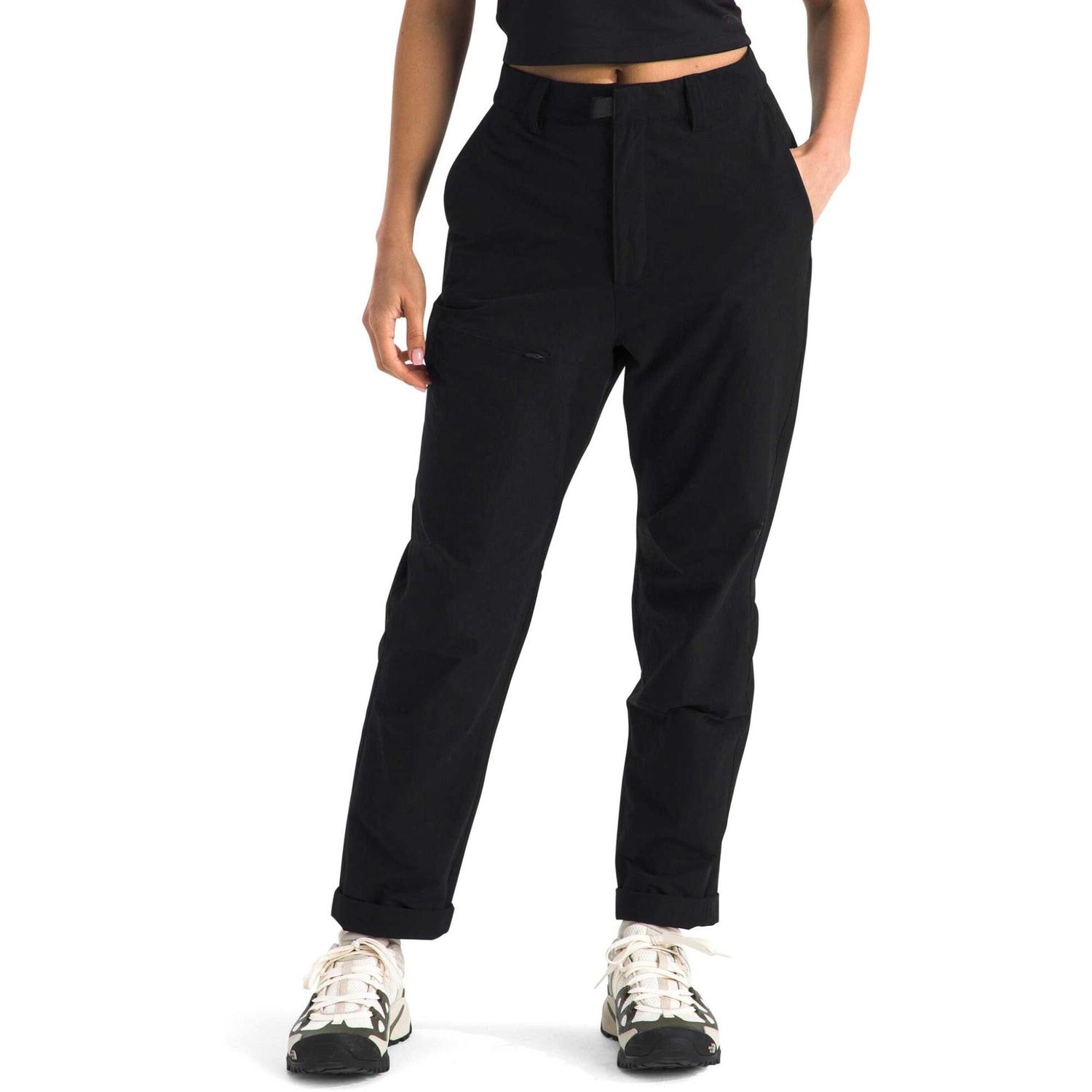 MAIN IMAGE OF THE NORTH FACE WOMENS BASIN PANT IN TNF BLACK REGULAR 2 WITH BREATHABILITY