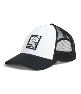 FRONT VIEW OF THE NORTH FACE UNISEX GRAPHIC MUDDER TRUCKER CAP WITH ADJUSTABLE SNAPBACK