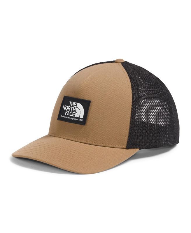 FRONT VIEW OF THE NORTH FACE UNISEX KEEP IT PATCHED TRUCKER CAP WITH ADJUSTABLE SNAPBACK