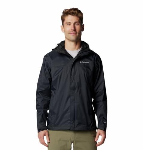FRONT VIEW OF COLUMBIA MENS WATERTIGHT™ II RAIN JACKET WITH LIGHT WARMTH AND WATERPROOF