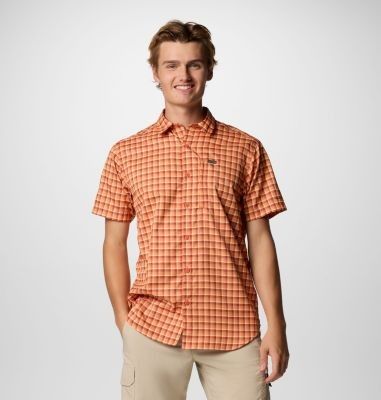 MAIN IMAGE OF COLUMBIA MENS SILVER RIDGE™ UTILITY LITE NOVELTY SHIRT IN TUSCAN PULASKI PLAID SMALL