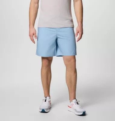 FRONT VIEW OF COLUMBIA MENS WASHED OUT™ EASY SHORT WITH DRAWCORD-ADJUSTABLE WAIST