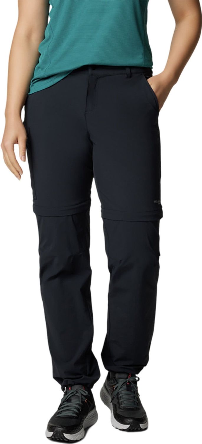 MAIN IMAGE OF COLUMBIA WOMENS SUMMIT VALLEY™ CONVERTIBLE II PANT IN BLACK REGULAR 2 WITH UPF 50