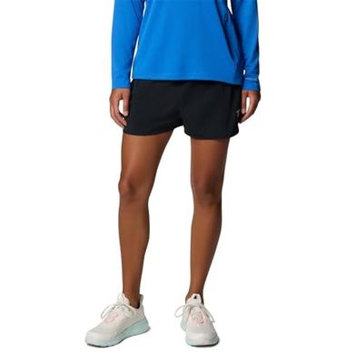 FRONT VIEW OF COLUMBIA WOMENS WINDY BAY™ SHORT WITH UPF 50 AND MOISTURE WICKING