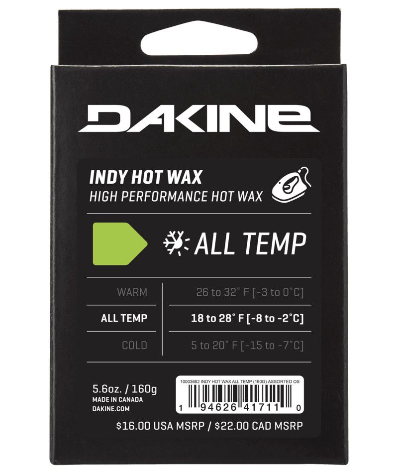 DAKINE UNISEX INDY HOT WAX ALL TEMP WAX 26, Color: ASSORTED, Size: 160G