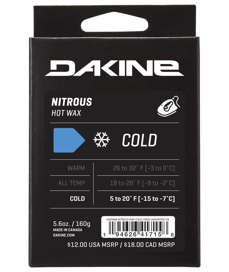 MAIN IMAGE OF DAKINE UNISEX NITROUS COLD WAX IN ASSORTED 160G WITH IMPROVED SKI &amp; SNOWBOARD SPEED A…