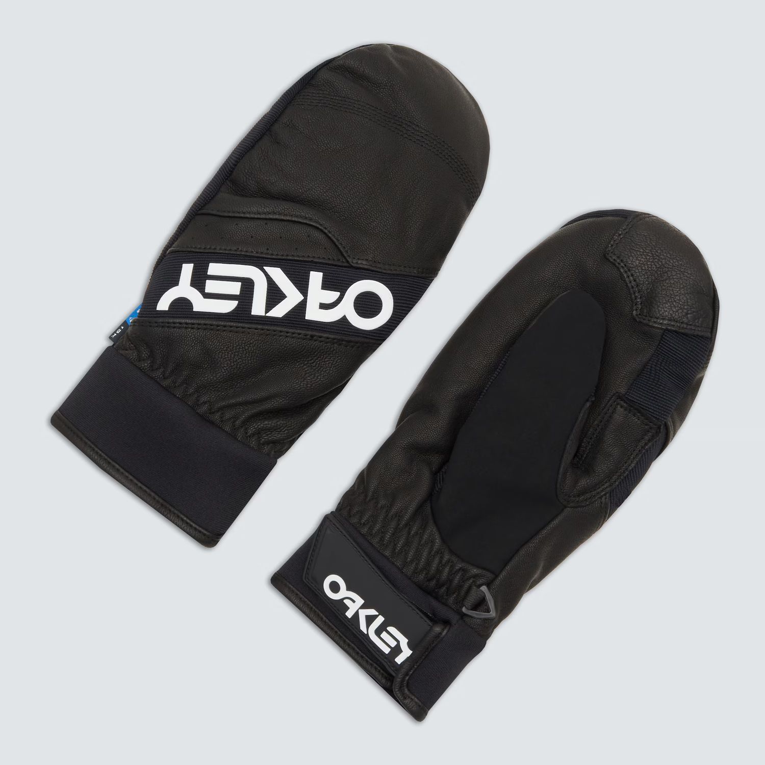 MAIN IMAGE OF OAKLEY MENS FACTORY WINTER 2.0 MITTEN IN BLACKOUT SMALL WITH LEATHER EXTERIOR