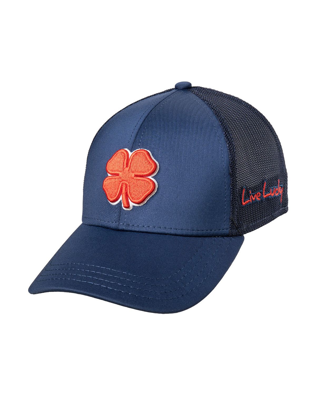 BLACK CLOVER MENS PREMIUM CLOVER 10 HAT 23, Color: RED CLOVER/WHITE TRIM NAVY/NAVY, Size: L/XL
