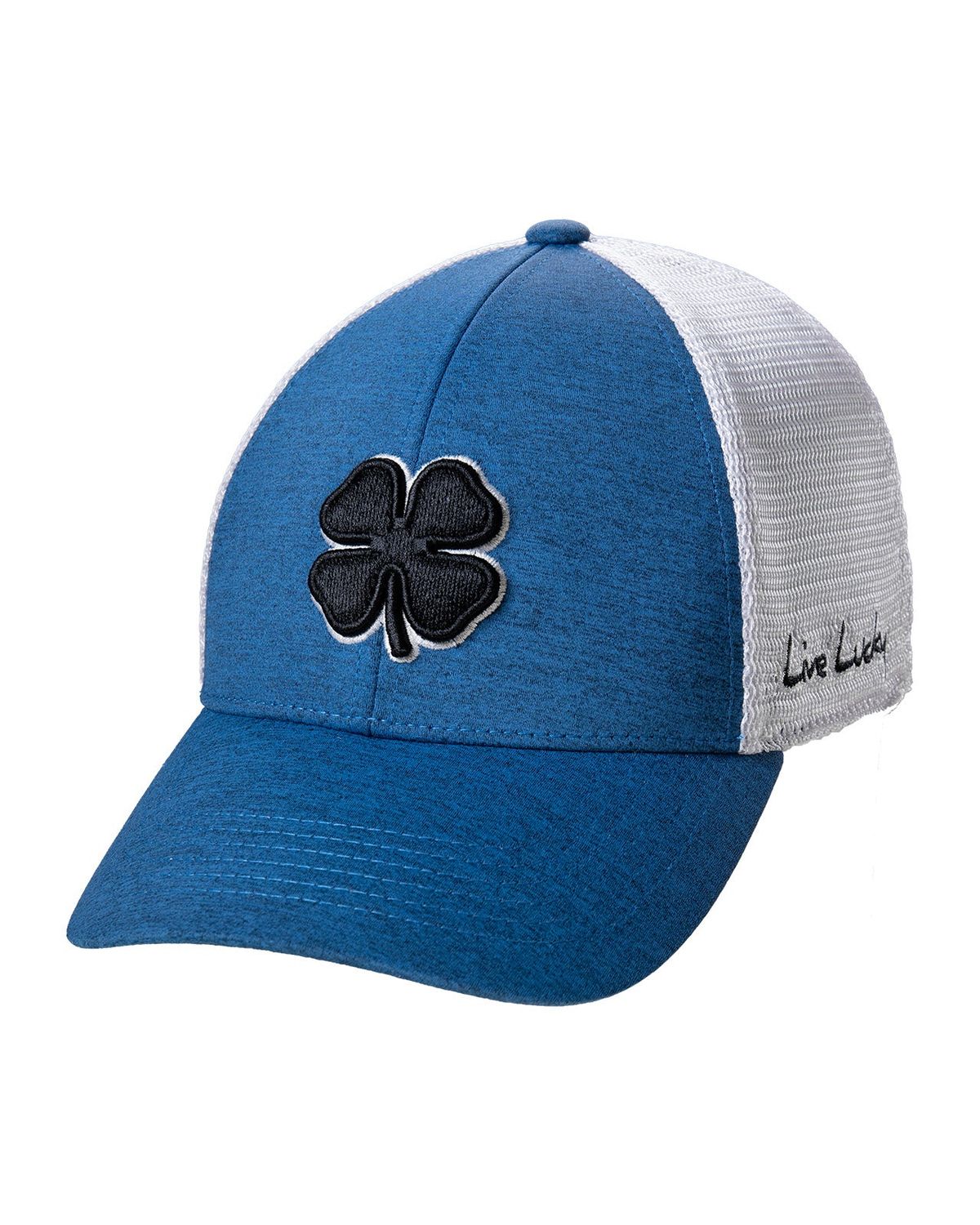 BLACK CLOVER MENS PERFECT LUCK 12 HAT 23, Color: BLACK CLOVER/ROYAL, Size: S/M