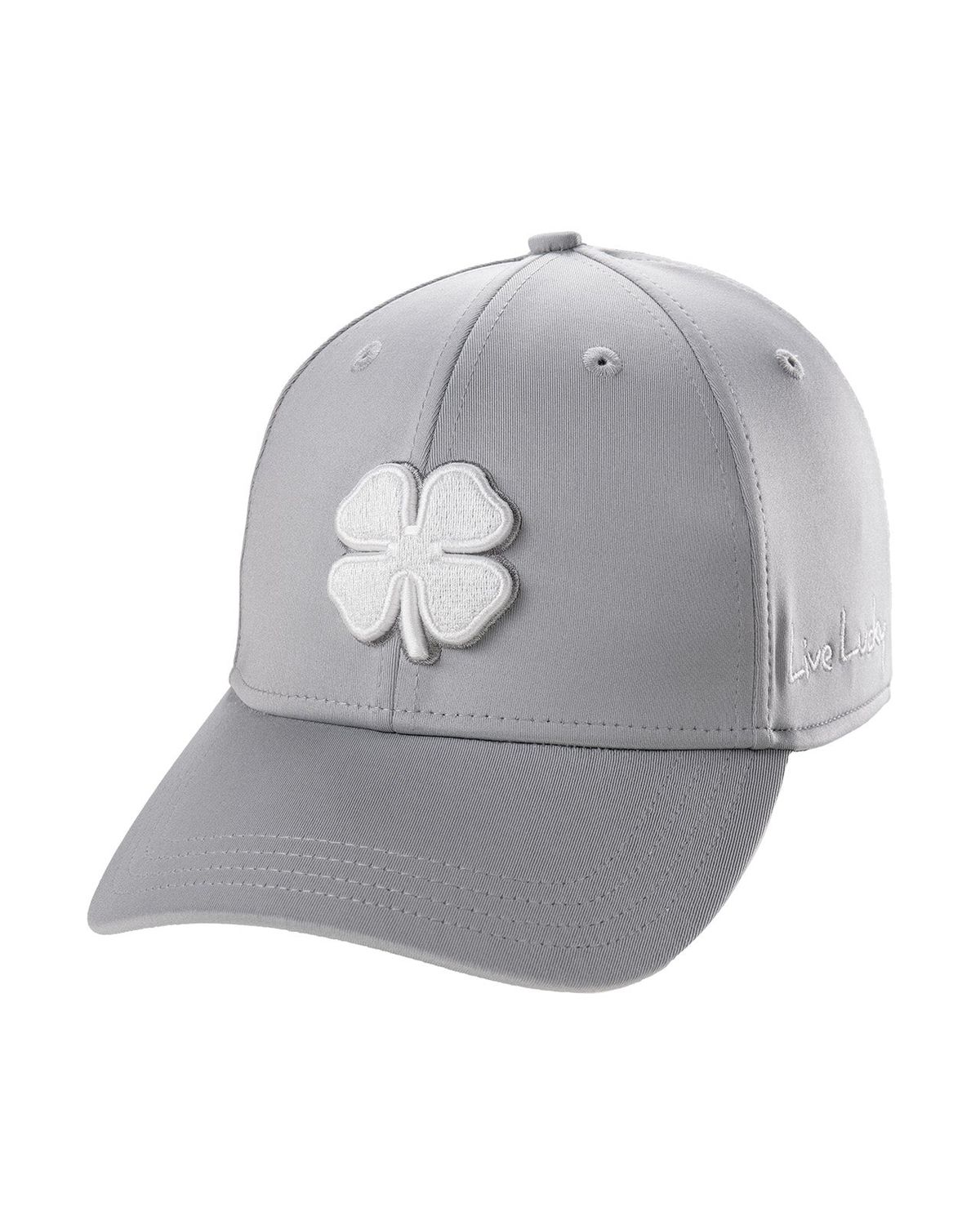 BLACK CLOVER MENS PREMIUM CLOVER 111 HAT 23, Color: WHITE CLOVER/LIGHT GREY, Size: L/XL