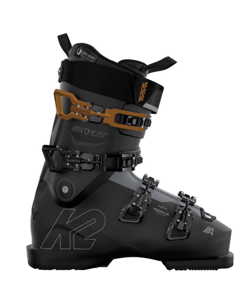 K2 WOMENS ANTHEM 85 MV DOWNHILL SKI BOOT 26, Color: BLACK/GREY/BRONZE, Size: 23.5