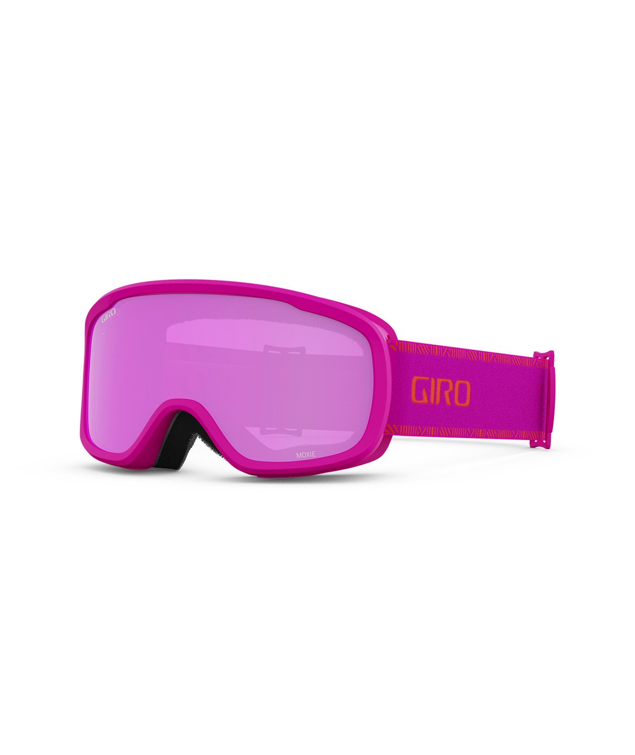 GIRO WOMENS MOXIE GOGGLES 25, Frame Color: PINK CHUTE, Lens Color: AMBER PINK/YELLOW