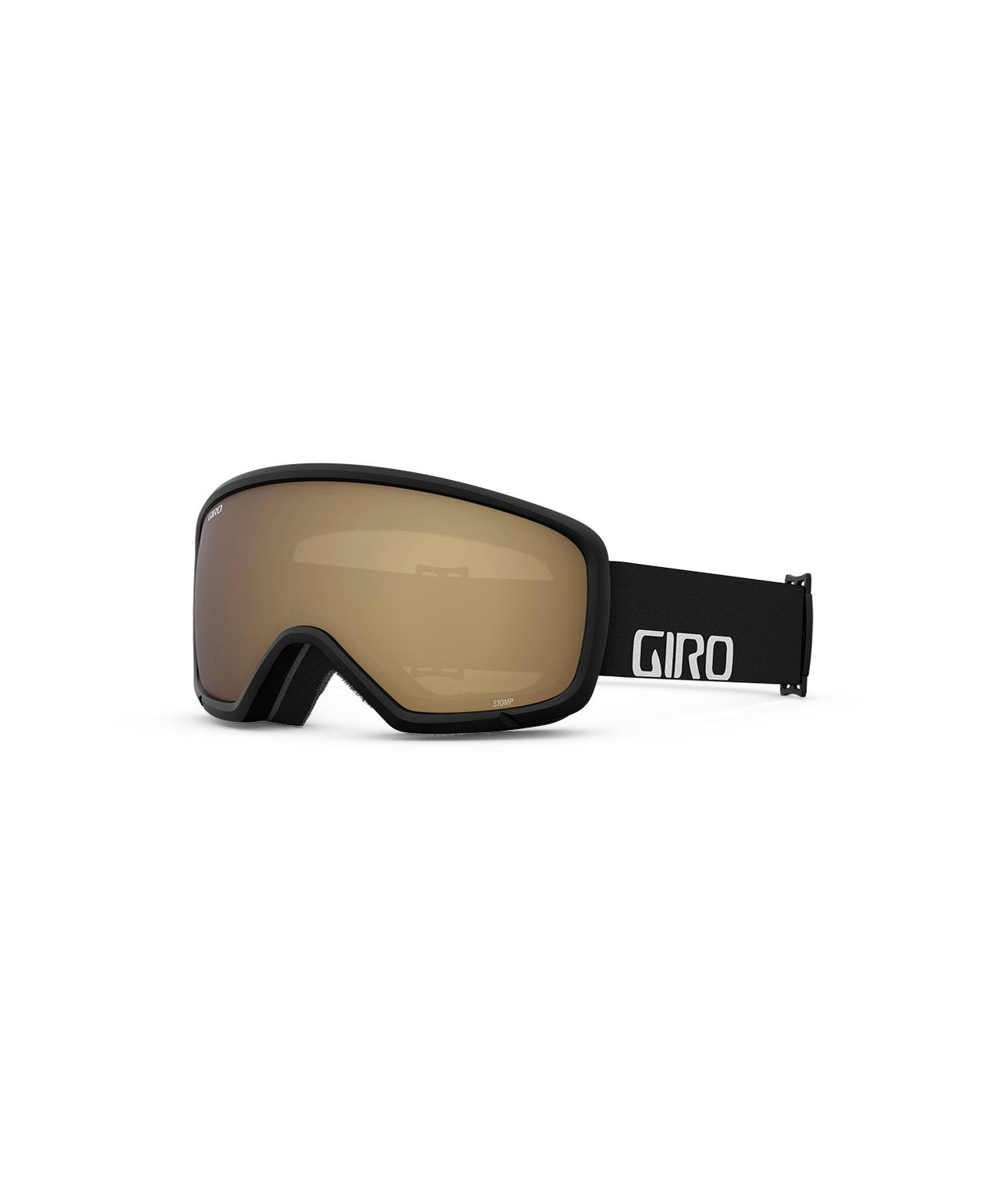 GIRO YOUTH STOMP GOGGLES 25, Frame Color: BLACK WORDMARK, Lens Color: AMBER ROSE