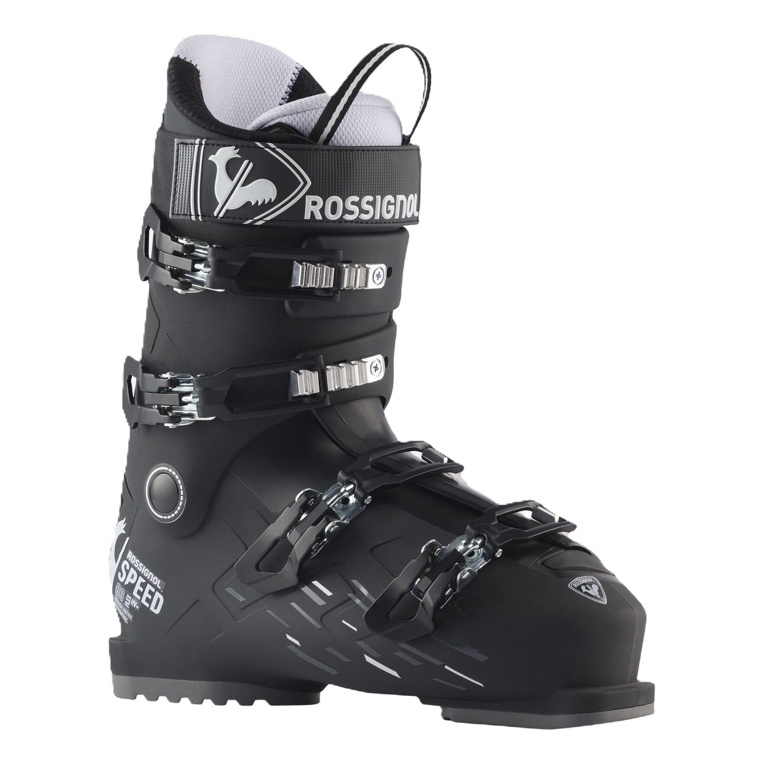 ROSSIGNOL MENS SPEED 80 HV+ DOWNHILL SKI BOOT 25, Color: BLACK, Size: 26.5