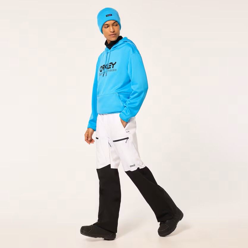 MAIN IMAGE OF OAKLEY MENS TNP LINED SHELL 2.0 SNOW PANT IN BLACK/WHITE LARGE