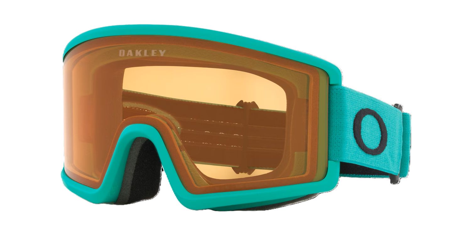 OAKLEY UNISEX TARGET LINE L GOGGLES 25, Frame Color: CELESTE, Lens Color: PERSIMMON