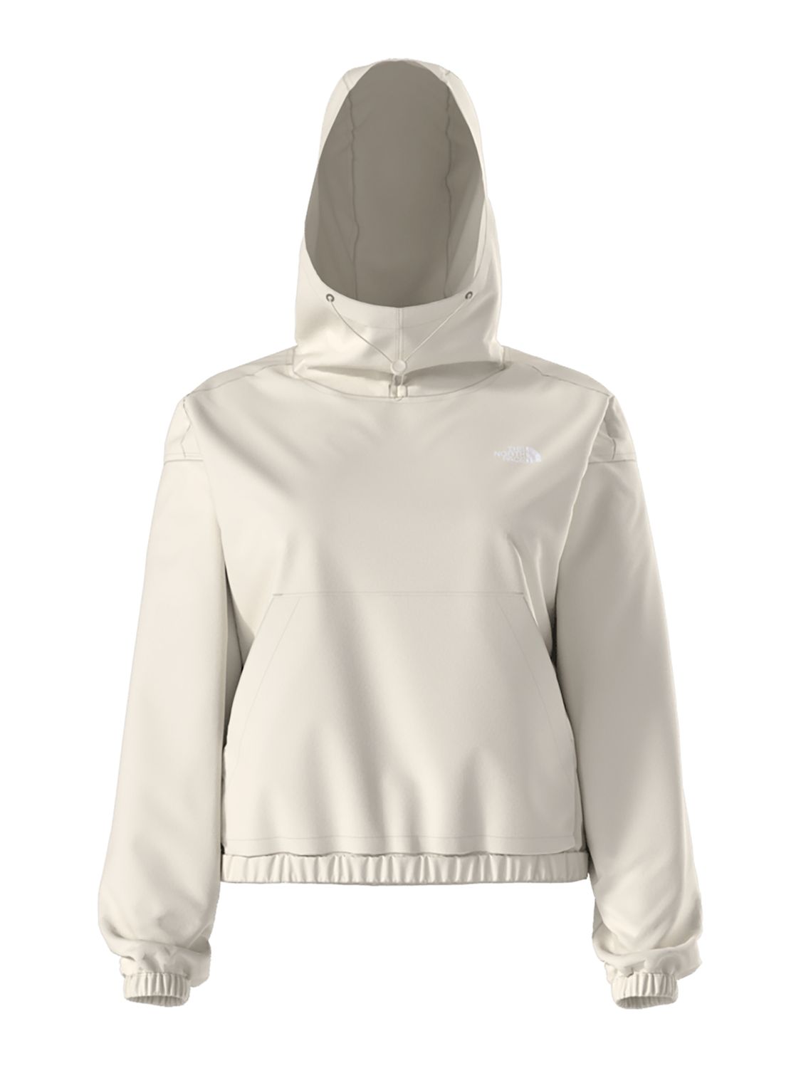 THE NORTH FACE WOMENS WILLOW STRETCH HOODIE, Color: WHITE DUNE, Size: SMALL