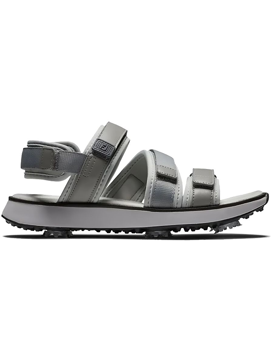 FOOTJOY WOMENS GOLF SPECIAL CLEATED STRAP GOLF SANDALS 24, Color: GRAY/PURPLE, Size: 6