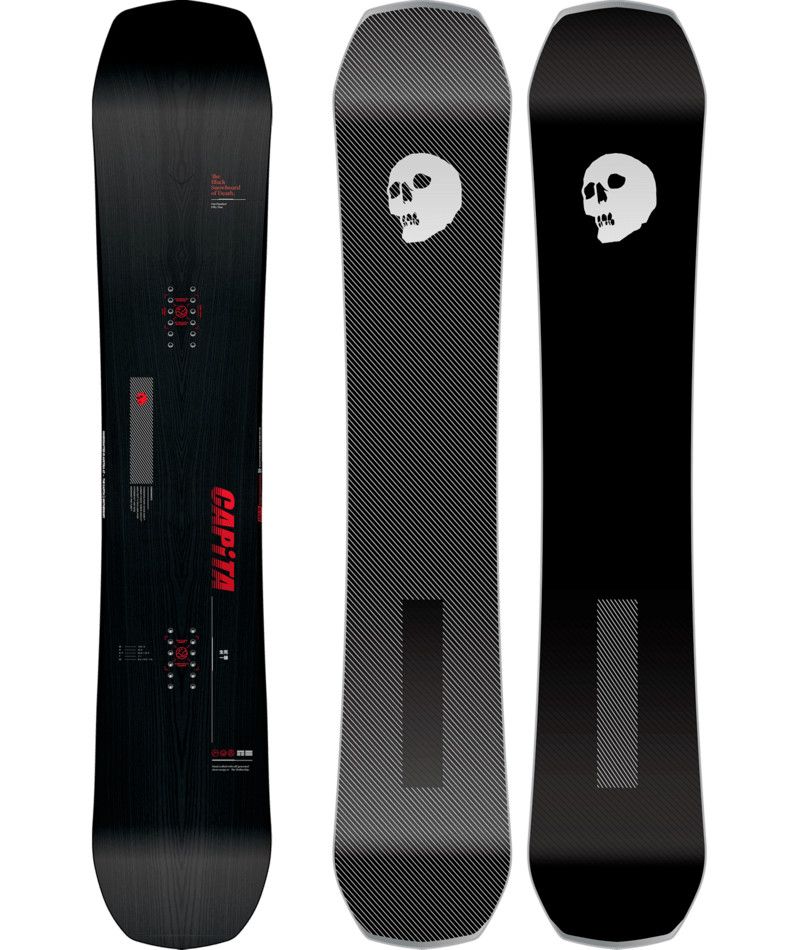 CAPITA MENS THE BLACK SNOWBOARD OF DEATH SNOWBOARD 24, Color: BLACK, Size: 159
