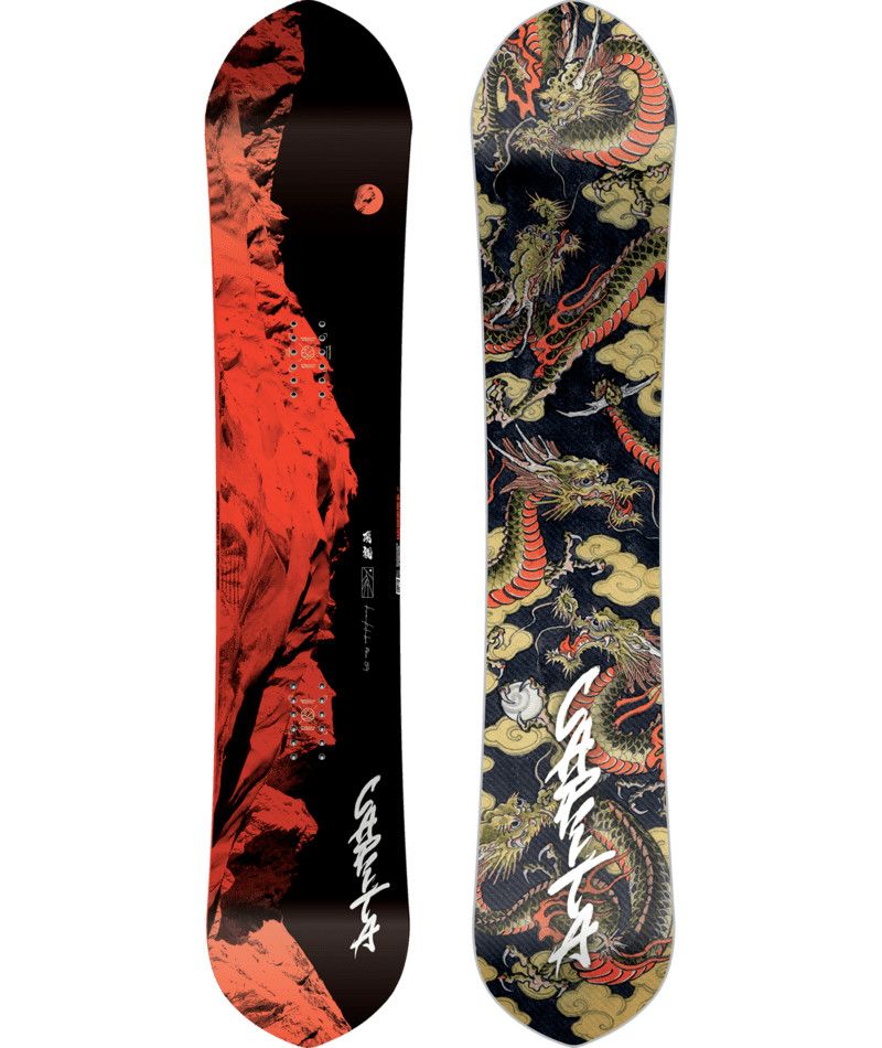 CAPITA MENS KAZU KOKUBO PRO SNOWBOARD 24, Color: BLACK/RED, Size: 154