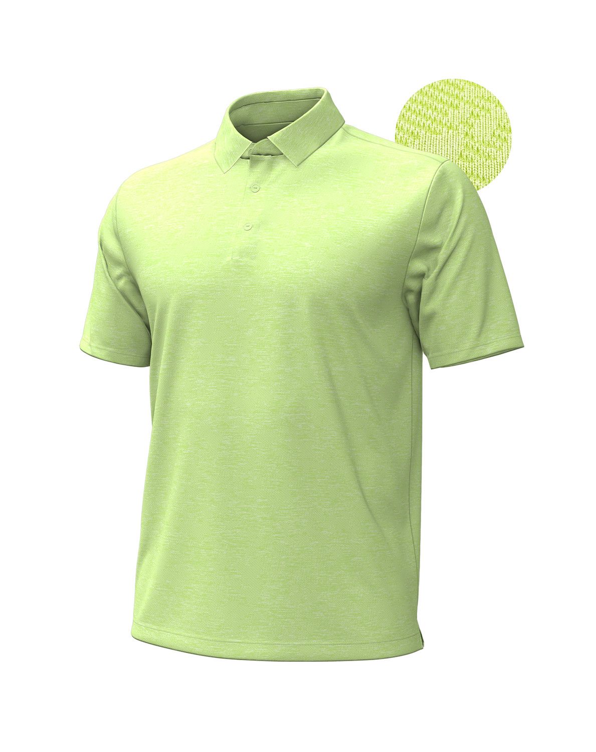 UNDER ARMOUR MENS PLAYOFF 3.0 LINE DYE JACQUARD POLO 24, Color: MORPH GREEN, Size: MEDIUM