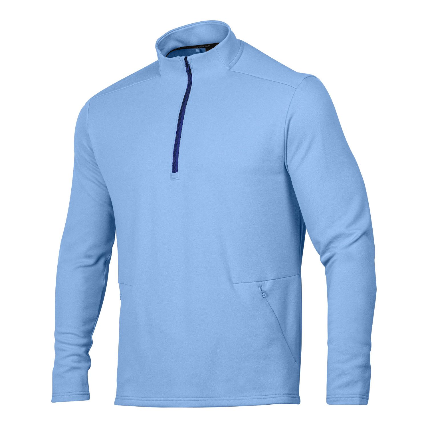 UNDER ARMOUR MENS FUSION FLEECE 1/4 ZIP SWEATER 24, Color: HORIZON BLUE, Size: MEDIUM
