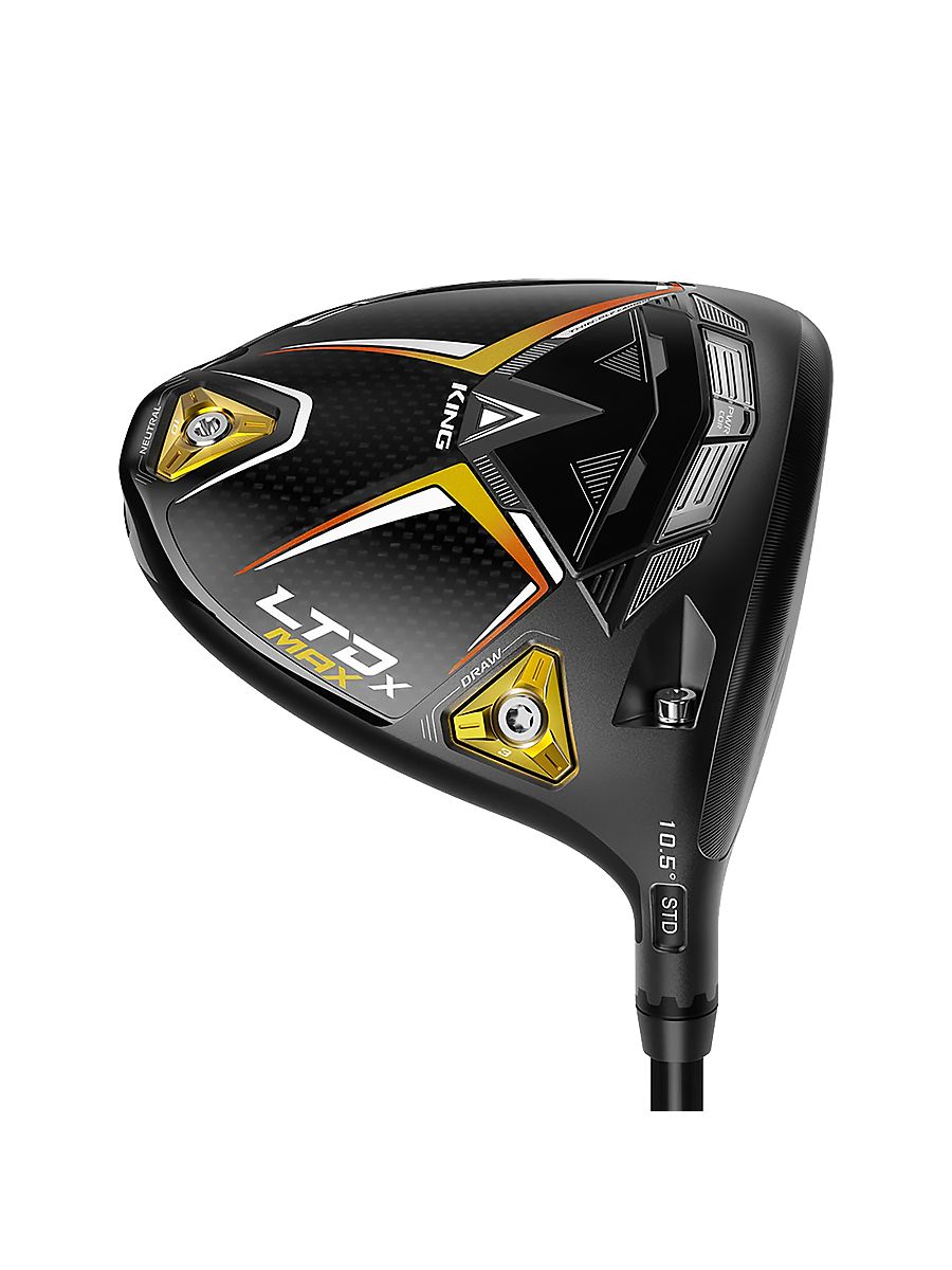 COBRA MENS LTDX MAX MATTE BLACK/GOLD FUSION DRIVER 22, Hand: RIGHT, Loft: 10.5°, Flex, Shaft: REGUALR UST MAMIYA HELIUM NANOCORE