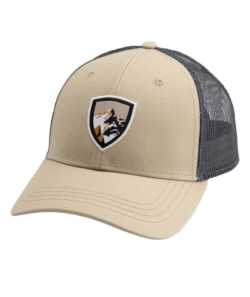 KUHL MENS KUHL TRUCKER CAP 24, Color: KHAKI, Size: ADJUSTABLE