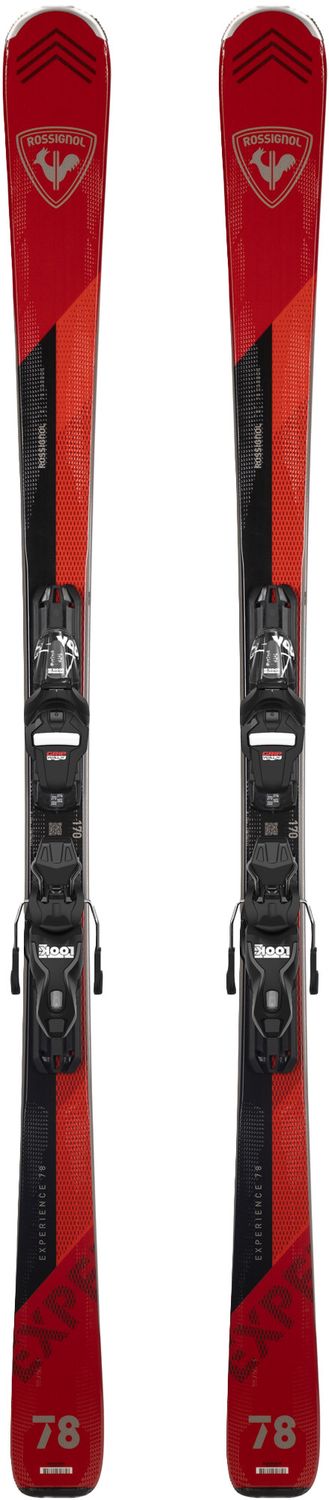 ROSSIGNOL MENS EXPERIENCE 78 CARBON XPRESS DOWNHILL SKIS 25, Color: RED/BLACK, Size: 170