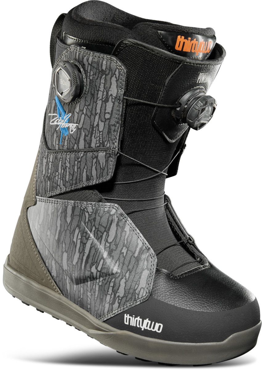 THIRTY TWO MENS LASHED DOUBLE BOA POWELL SNOWBOARD BOOTS, Color: OLIVE/GREY/BLACK, Size: 9.5