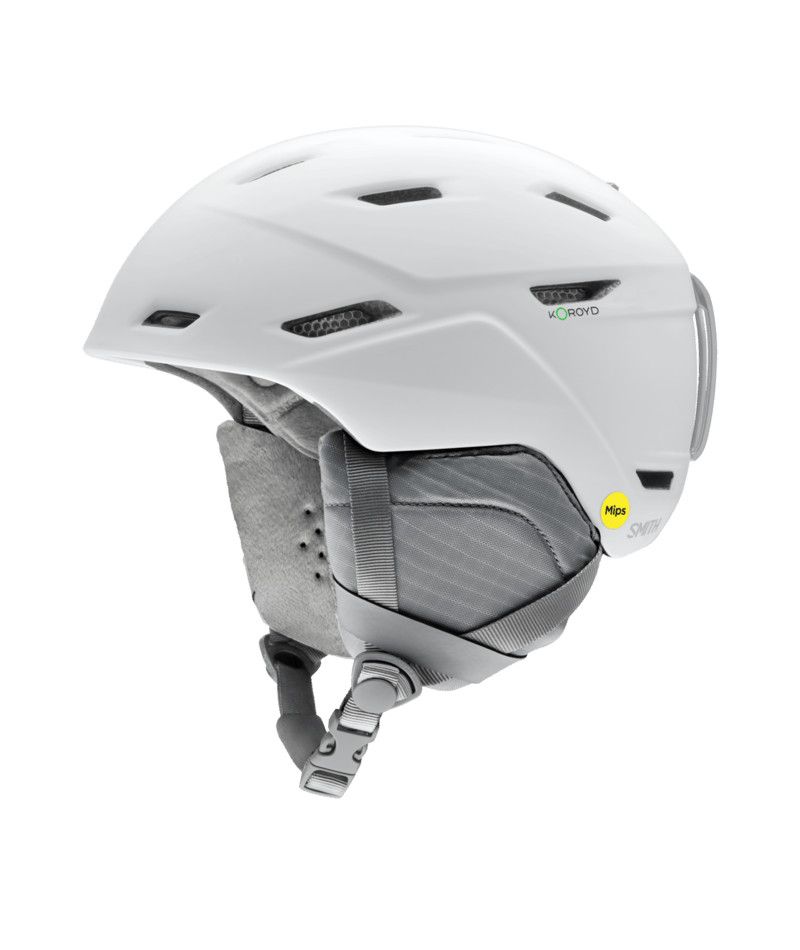 SMITH WOMENS MIRAGE MIPS HELMET 25, Color: MATTE WHITE, Size: SMALL