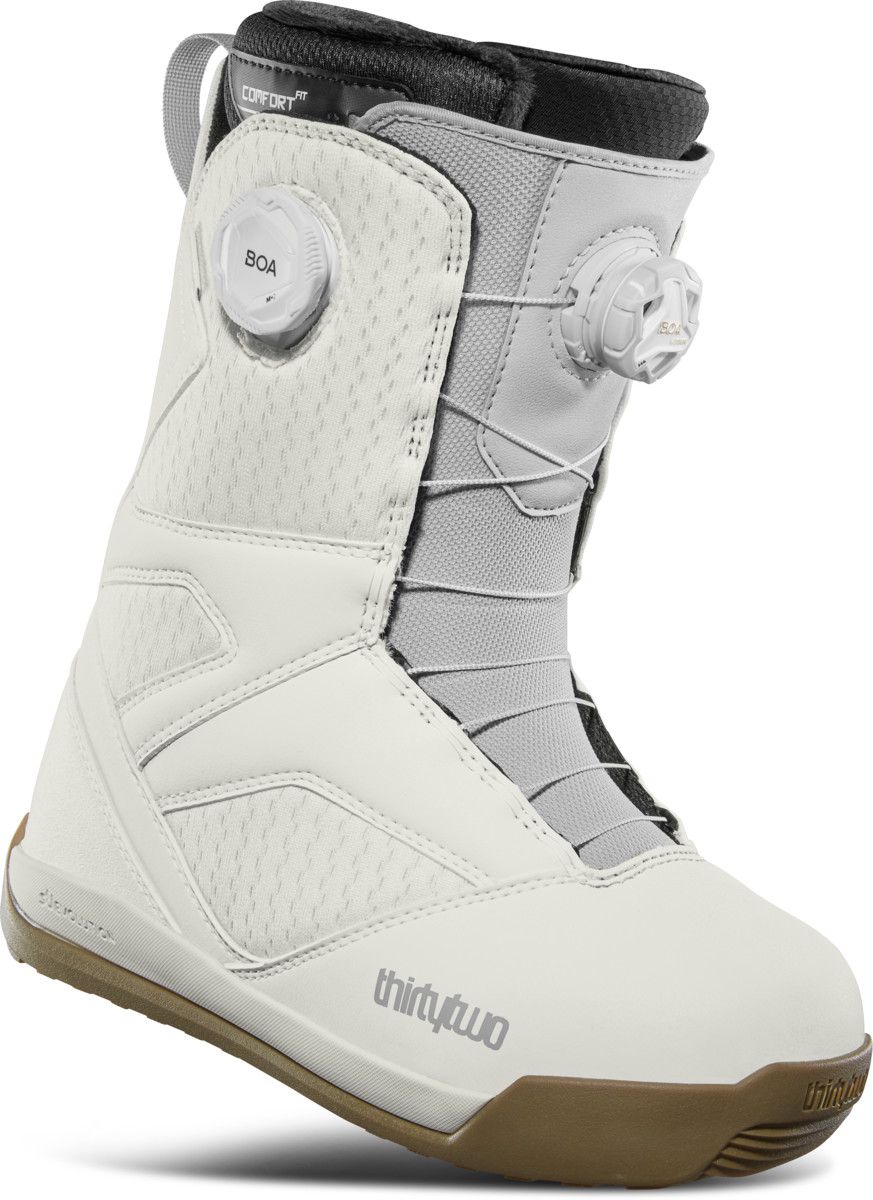 THIRTY TWO WOMENS STW DOUBLE BOA SNOWBOARD BOOTS, Color: BONE, Size: 7.5