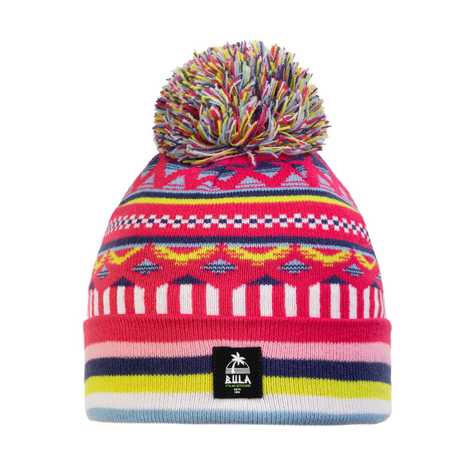 BULA UNISEX KAREN BEANIE WINTER HAT 25, Color: PINK, Size: O/S