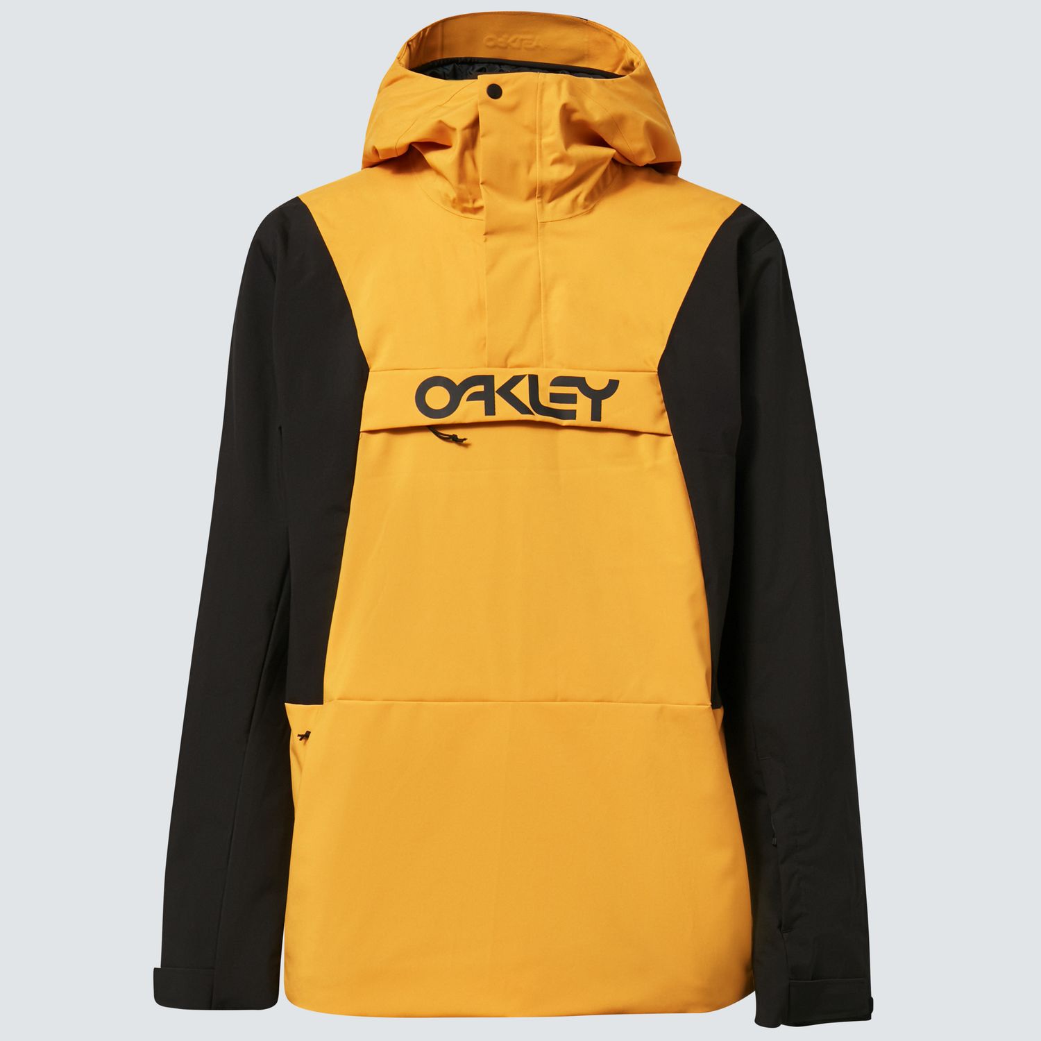 OAKLEY MENS TNP TBT INSULATED ANORAK WINTER JACKET 24, Color: AMBER YELLOW/BLACKOUT, Size: SMALL