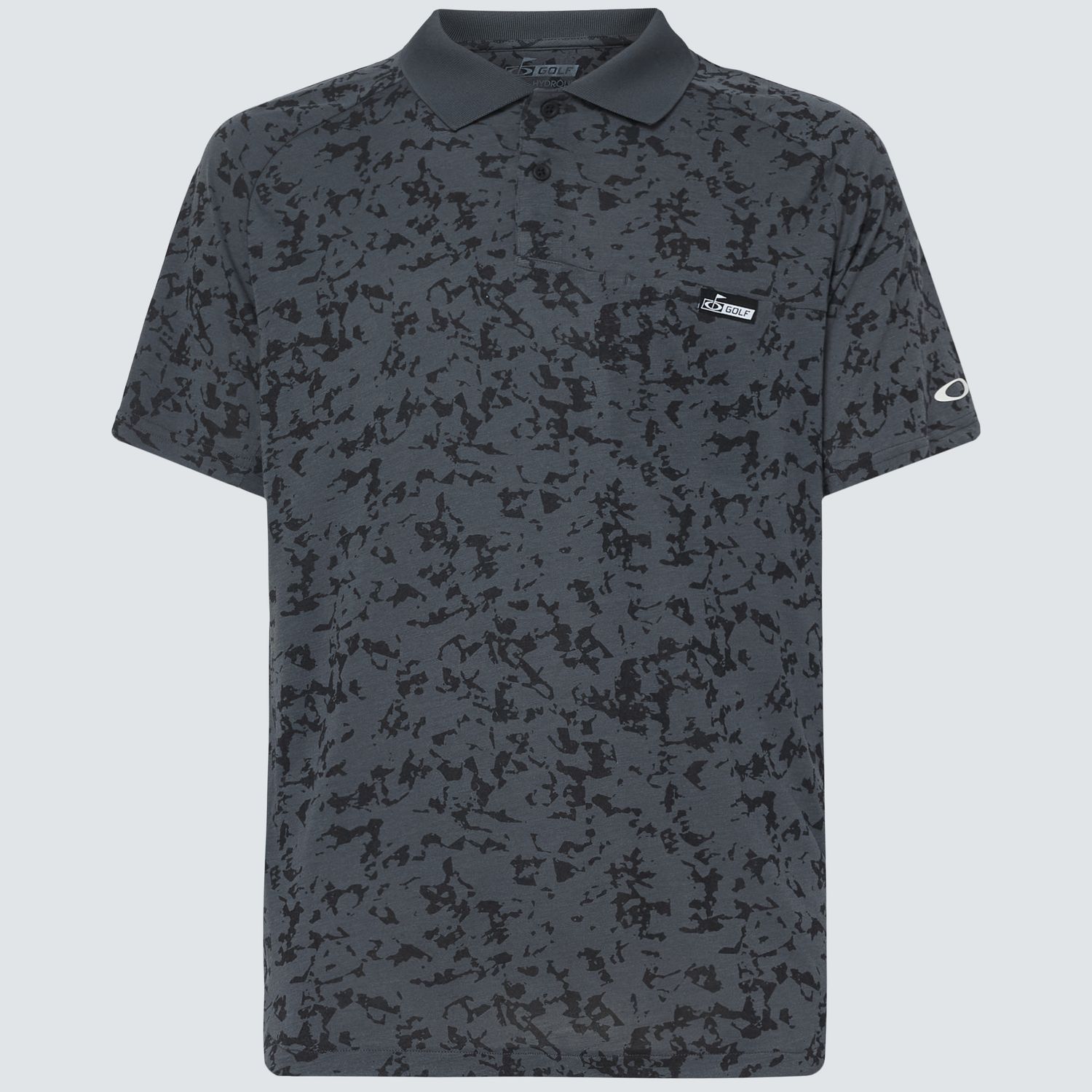 OAKLEY MENS SAND CAMO PANEL POLO 24, Color: DARK SLATE, Size: MEDIUM