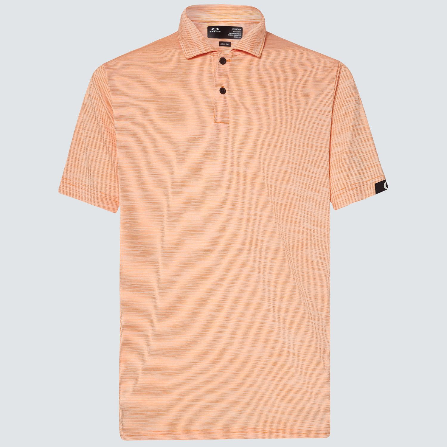 OAKLEY MENS GRAVITY PRO POLO 24, Color: PASTEL ORANGE HEATHER, Size: MEDIUM
