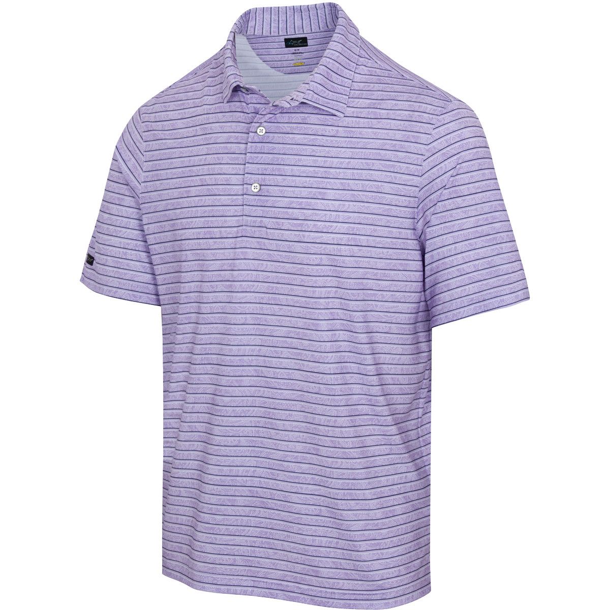 GREG NORMAN MENS DUSK ML75 STRETCH POLO 24, Color: ORCHID FOG, Size: MEDIUM