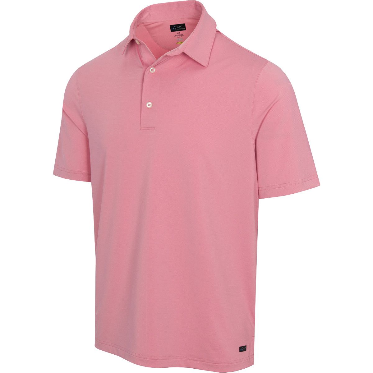 GREG NORMAN MENS ML75 STRETCH HORIZON POLO 24, Color: CORAL SEA HEATHER, Size: MEDIUM
