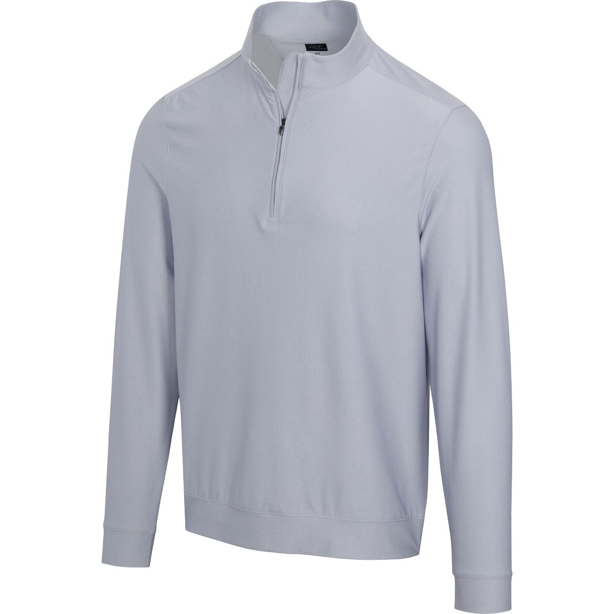 GREG NORMAN MENS BACKSWING 1/4 ZIP SWEATER 24, Color: SILVERMOON HEATHER, Size: LARGE