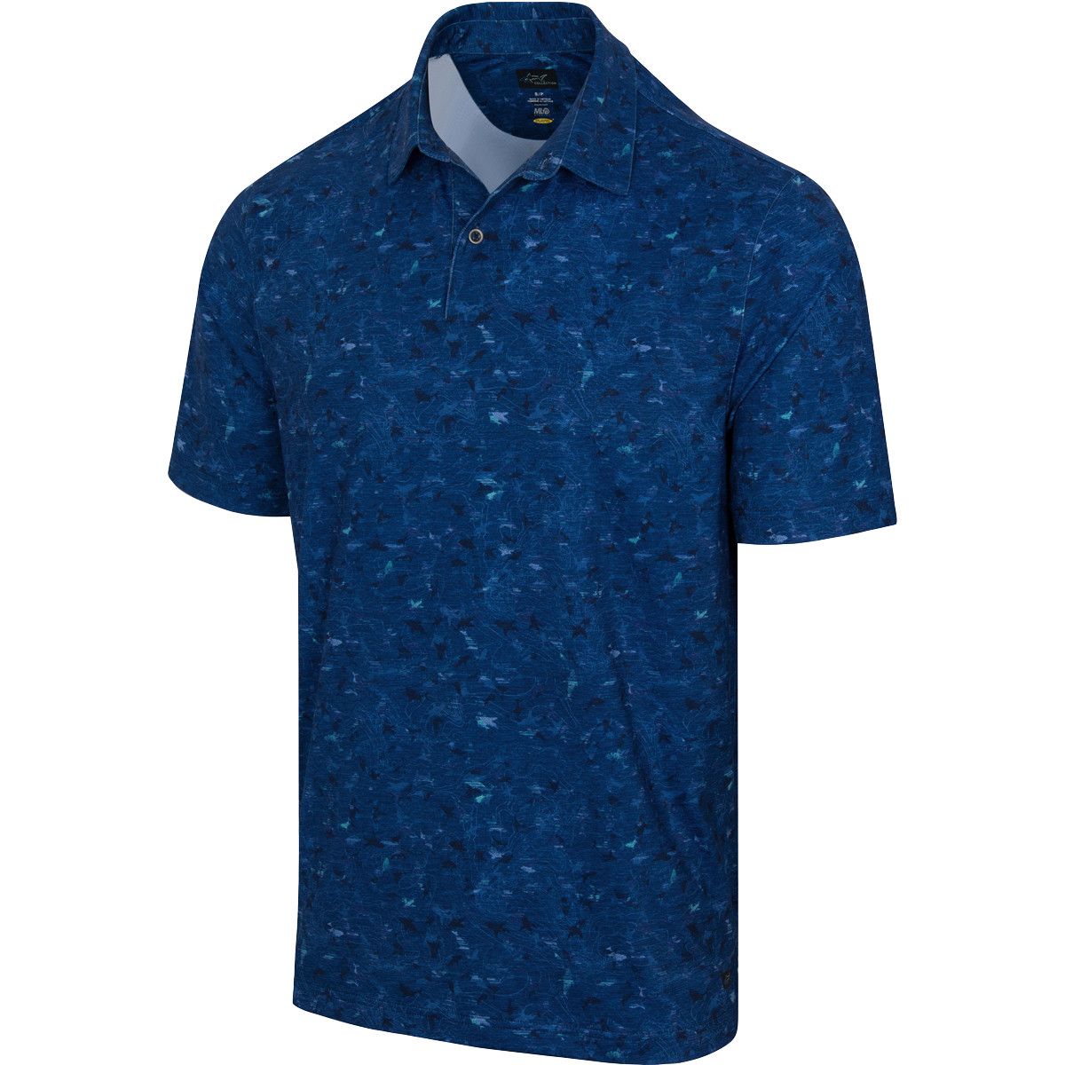 GREG NORMAN MENS SEA SHARK ML75 STRETCH POLO 24, Color: NAVY, Size: SMALL