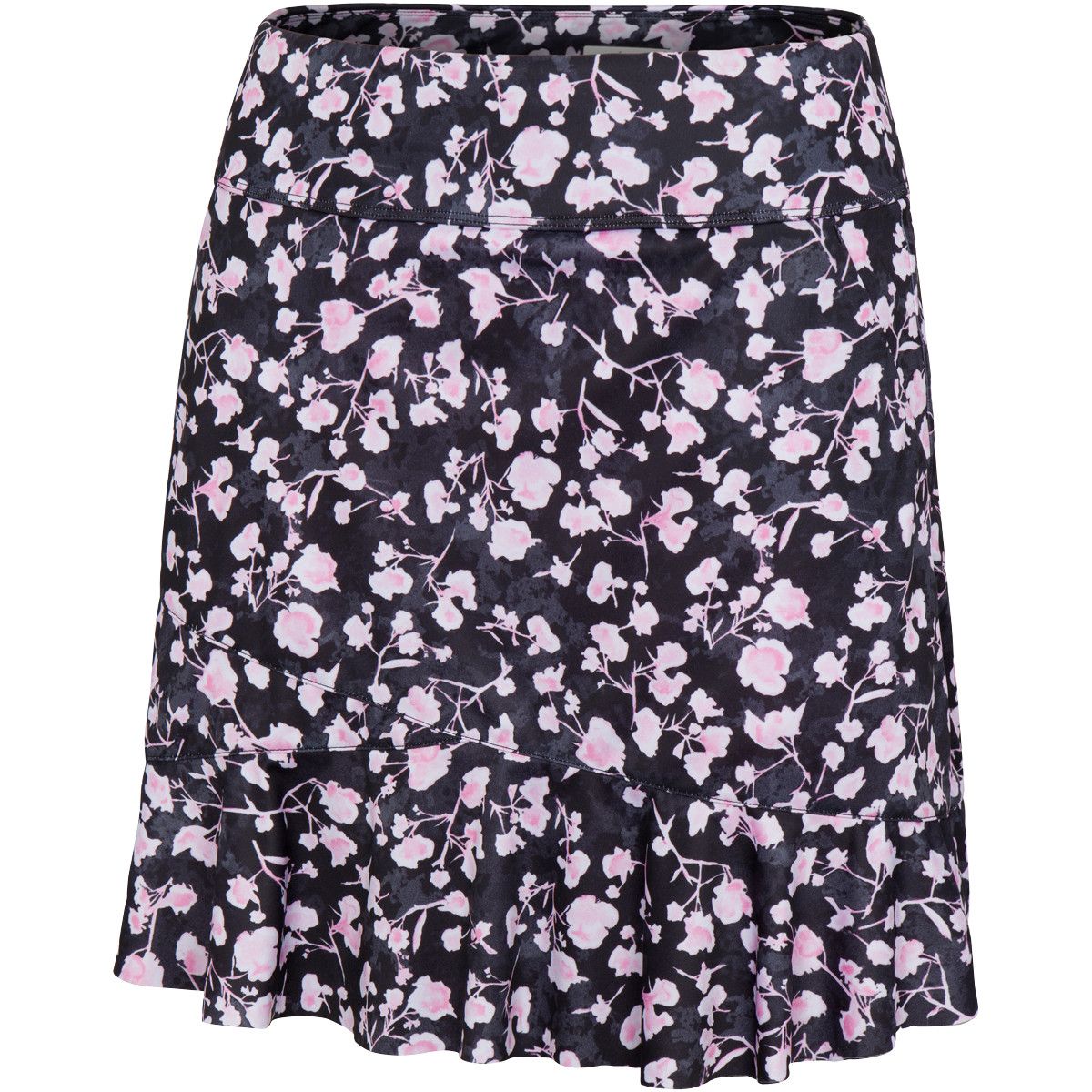 GREG NORMAN WOMENS ROSARIA PULL-ON FLOUNCE SKORT 24, Color: BLACK, Size: XS
