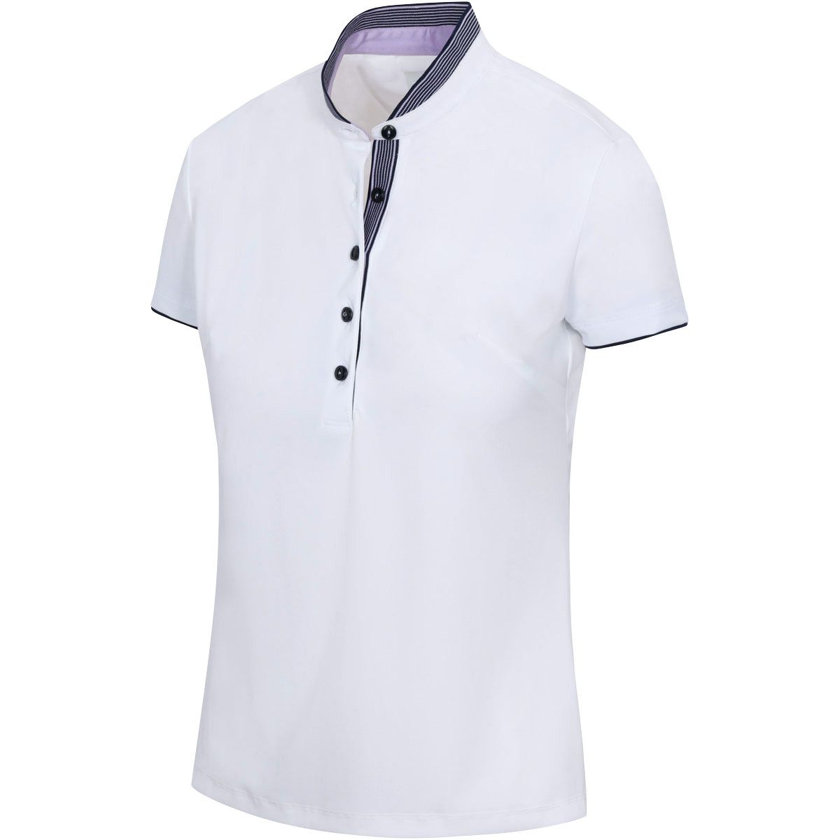 GREG NORMAN WOMENS CHAPARRAL WARP-KNIT POLO 24, Color: WHITE, Size: XS