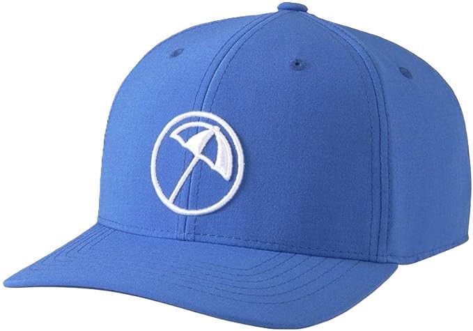 PUMA MENS ARNOLD PALMER CIRCLE UMBRELLA HAT 24, Color: FUTURE BLUE/BRIGHT WHITE, Size: ADJUSTABLE