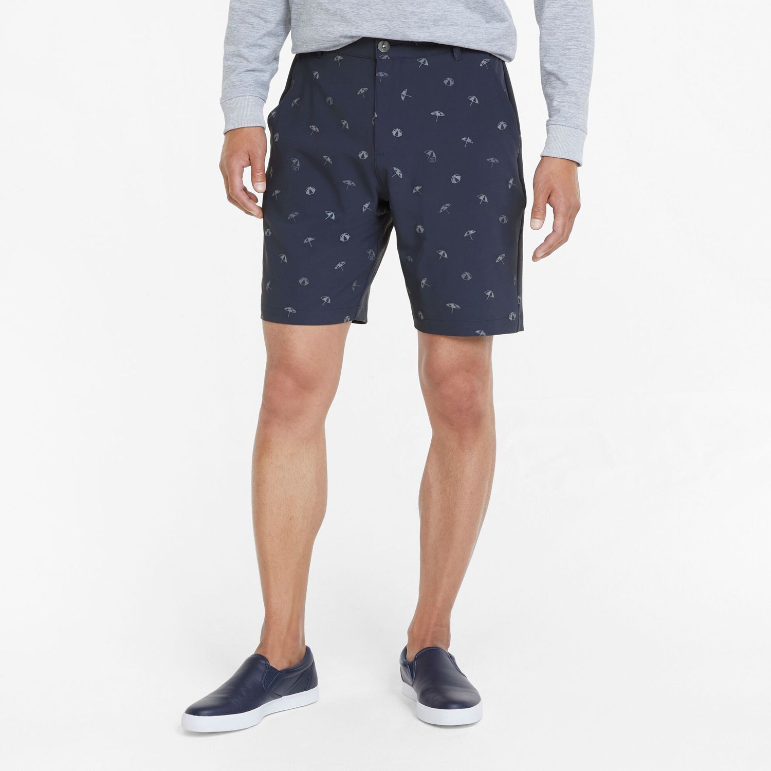 PUMA MENS ARNOLD PALMER UMBRELLA SHORT 24, Length: 9&quot;, Size: 28, Color: NAVY BLAZER/QUIET SHADE