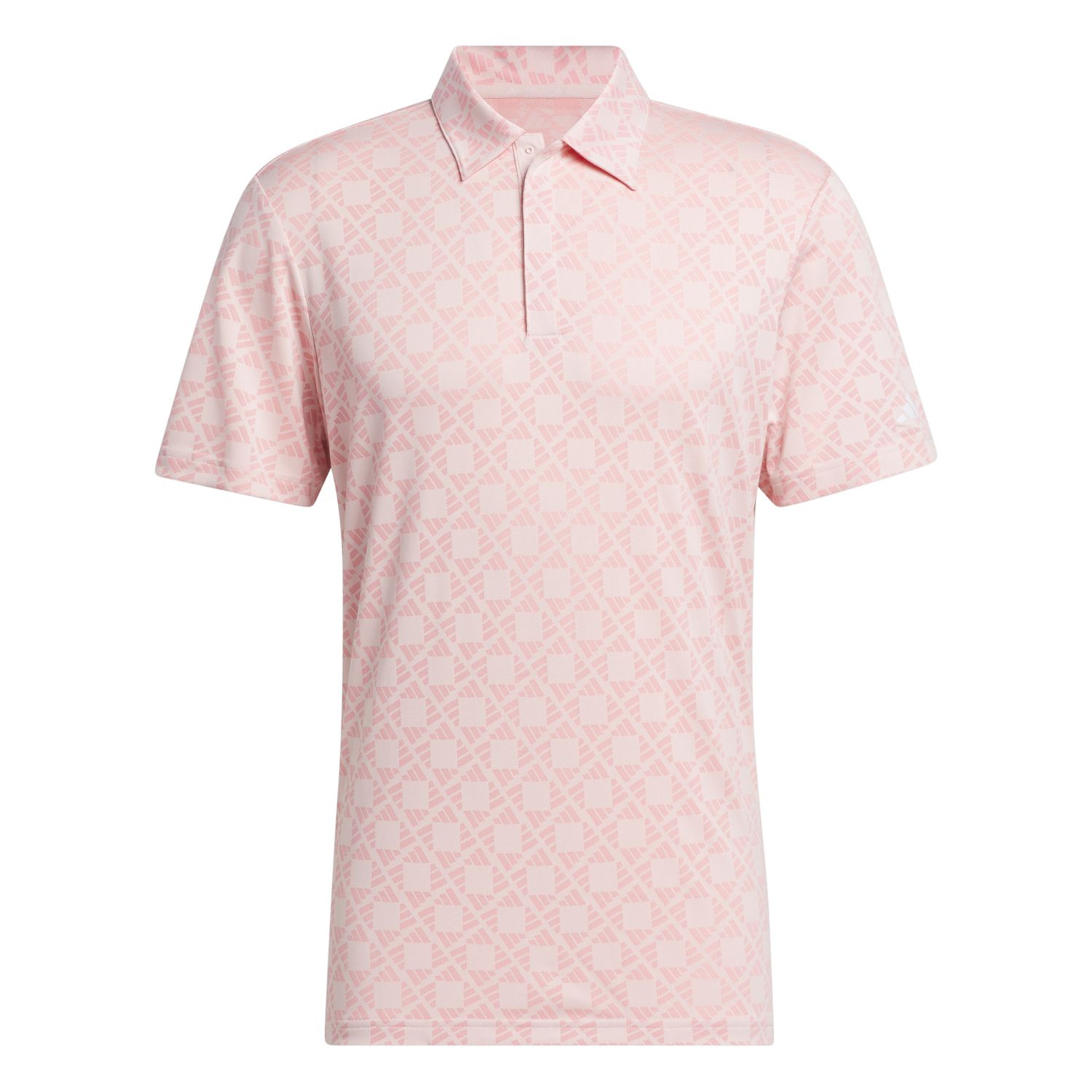 ADIDAS MENS ULTIMATE365 TOUR HEAT.RDY JACQUARD POLO 24, Color: SEMI PINK SPARK, Size: SMALL