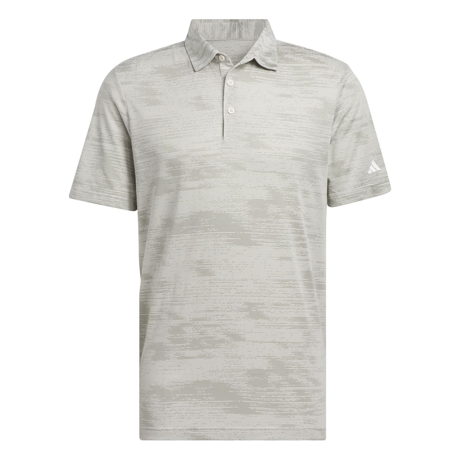 ADIDAS MENS ULTIMATE365 TEXTURED STRIPE POLO 24, Color: ALUMINA/SILVER PEBBLE, Size: SMALL