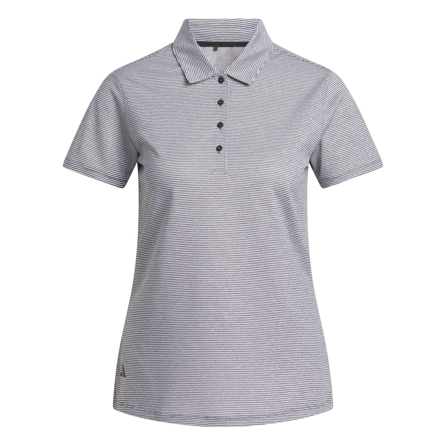 ADIDAS WOMENS OTTOMAN SHORT SLEEVE PERFORMANCE POLO 24, Color: BLACK, Size: XS