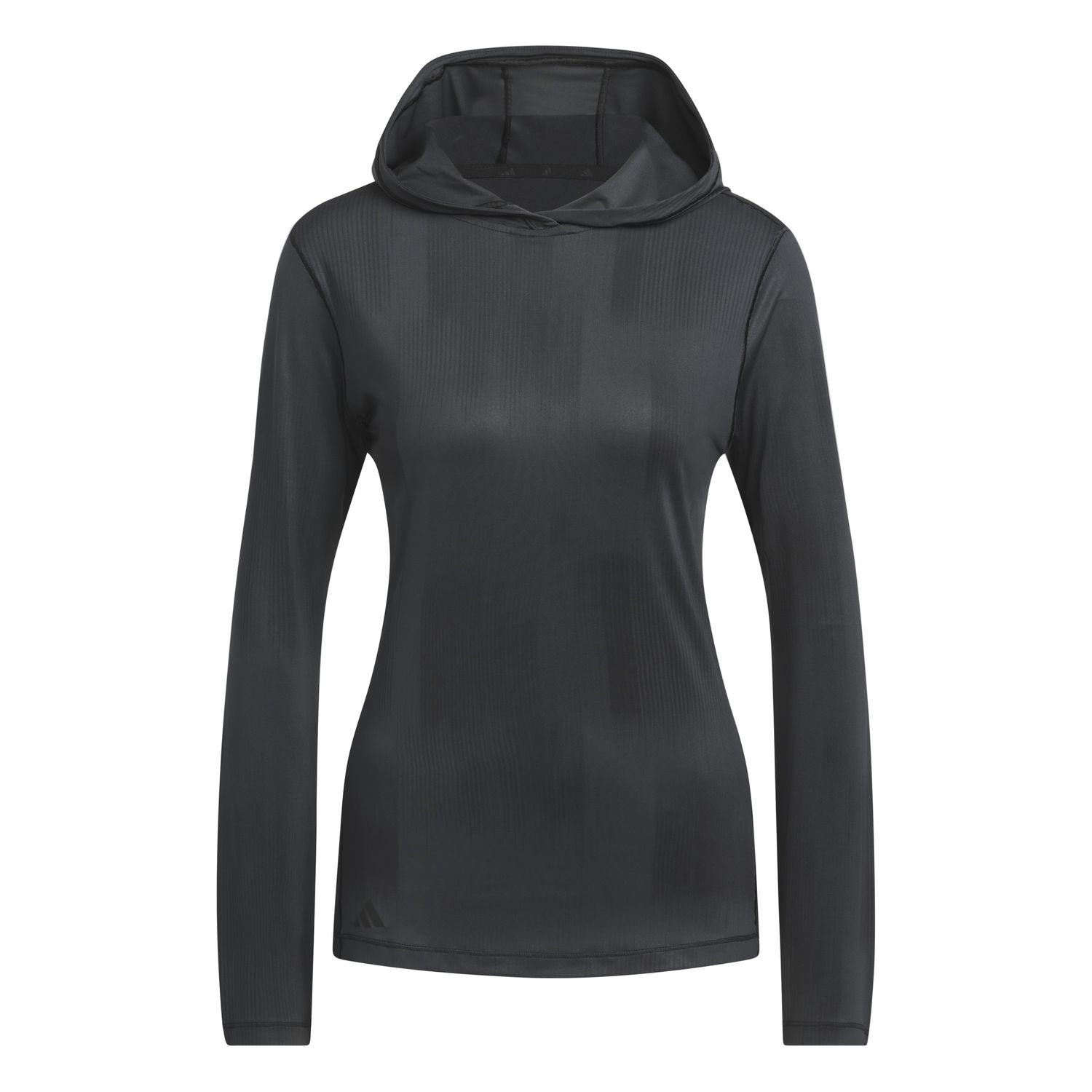 ADIDAS WOMENS PERFORMANCE PRINTED HOODIE 24, Color: CARBON, Size: XS