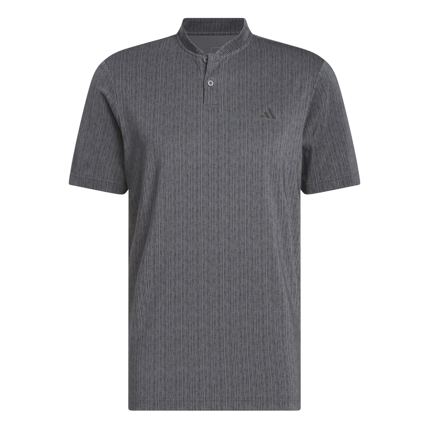 ADIDAS MENS ULTIMATE365 SPORT STRIPE POLO 24, Color: GREY SIX/BLACK, Size: SMALL